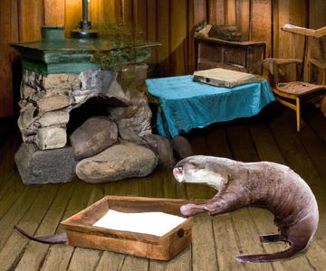 Poster for "The Haunted Otter: A Tale of Revenge from Beyond the Grave."