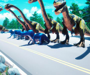 Poster for "Dino Road Trip Adventures"