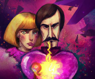 Poster for "Ironheart's Dilemma: A Futuristic Western Love Story"
