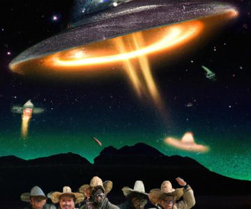 Poster for "Space Wranglers vs. Alien Outlaws"