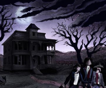 Poster for "Ethereal Encounters in the Midnight Manor"