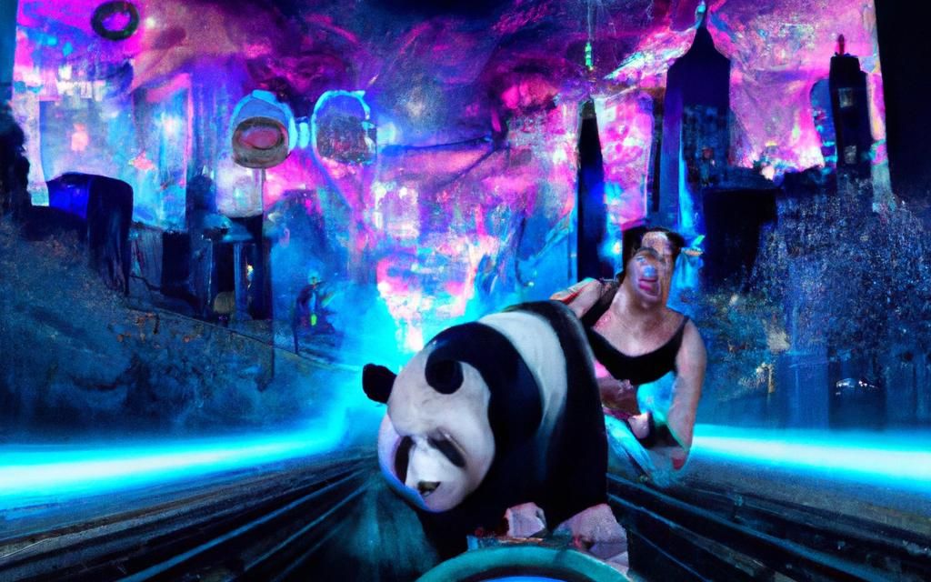 Poster for "Pandora's Pixelated Odyssey: ChronoPanda's CyberQuest"