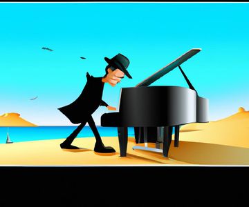Poster for "The Melody's Folly: A Pianist's Perilous Pursuit"