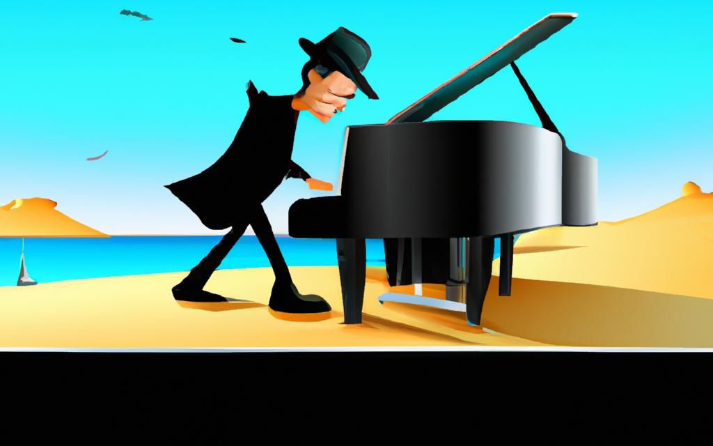 Poster for "The Melody's Folly: A Pianist's Perilous Pursuit"