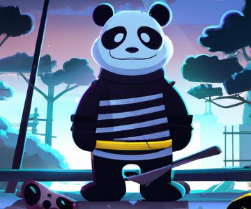 Poster for "Panda's Dual Saga: The Masked Misadventure"