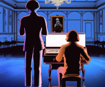 Poster for "Shadowed Canvas: The Senator's Stolen Legacy"
