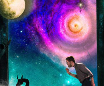 Poster for "Brushstrokes to Bizarre: The Portal Paradox"