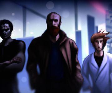 Poster for "The Shadow Surgeons: A Techno Revolt"